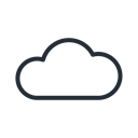 Cloud, weather, Cloudy Black icon