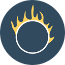 Circus, Fun, carnival, entertainment, Fairground, Juggling, Ring Of Fire DarkSlateGray icon
