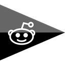 media, flag, Logo, Reddit, Social, Company, Brand Black icon