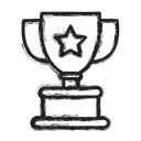 cup, Business, trophy Black icon