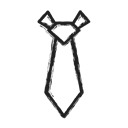 Tie, fashion, neck tie Black icon