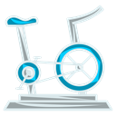 fitness, gym, cycling, exercise Black icon