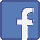 Facebook, Metro, outline SteelBlue icon