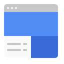 window, search, engine, google, website, Sites CornflowerBlue icon