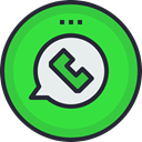 media, network, Logo, Social, Whatsapp, social icon LimeGreen icon