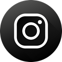 Circle, social media, Social, Instagram, long shadow, High Quality, Black white DarkSlateGray icon