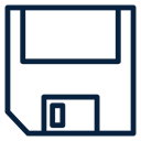 Floppy, web, technology, electronic, Computer, Disk MidnightBlue icon