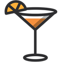 Alcohol, drink, cocktail, leisure, drinking, summsertime, party Black icon