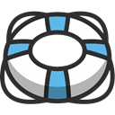 life ring, security, Float, ring, Lifering, Life Guard DarkSlateGray icon