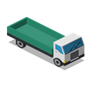 vehicle, Farm, rural, Lorry, Front, truck Black icon