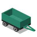 Front, vehicle, Farm, Trailer, rural SeaGreen icon