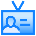 Badge, identification, Id, Data, profile, user DodgerBlue icon