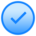 complete, downloaded, Circle, Added, done DodgerBlue icon