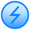 electricity, Circle, charge, power, lightning, Battery DodgerBlue icon