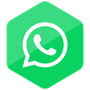 media, social media, Social, Colored, Hexagon, Whatsapp, High Quality MediumSeaGreen icon