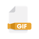 Folder, document, Gif, files Black icon