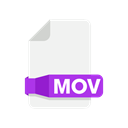 Folder, document, files, Mov Black icon