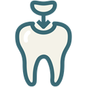 Dentist, medical, dental, Dentistry, Decayed tooth, dental treatment, molar cavity Black icon