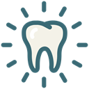 dental, Dentistry, Dental Care, Dentist, Bright, tooth, white tooth Black icon