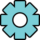 configuration, Setting, optioan, Gear, wheel, config SkyBlue icon