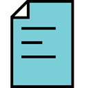 Txt, Note, document, write, File SkyBlue icon