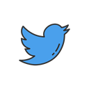 bird, social media, twitter logo, twitter Black icon