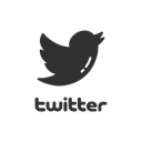 tiwtter, Logo, bird, twitter logo Black icon
