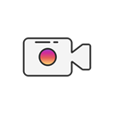 video, post, record, Instagram Black icon