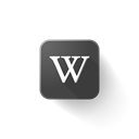 Logo, web, wikipedia, Brand Black icon