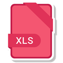 document, paper, Format, Extension, xls Salmon icon