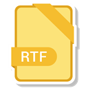 Rtf, name, document, File Khaki icon