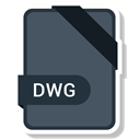 Extension, Dwg, paper, File, Format DarkSlateGray icon