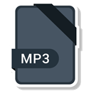 document, paper, Format, mp3, Extension DarkSlateGray icon
