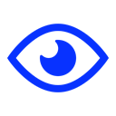 watch, public, Eye, visible, opened Black icon