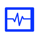system, monitor, health, Analytics, pulse, Monitoring, Cardio Black icon