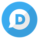 Logo, website, Disqus DodgerBlue icon