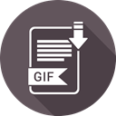 document, File, Format, type, Gif DarkSlateGray icon