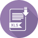 File, xls, file format, Extensiom SlateGray icon