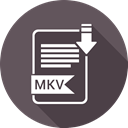 File, Mkv, file format, Extensiom DarkSlateGray icon
