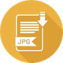 File, jpg, file format, Extensiom Goldenrod icon