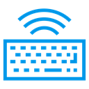 Keyboard, Multimedia, Computer, hardware, wireless, Accessories, typing DodgerBlue icon