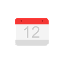 Calendar, date, Events, twelve Black icon