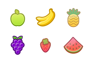 Fruits icon packages