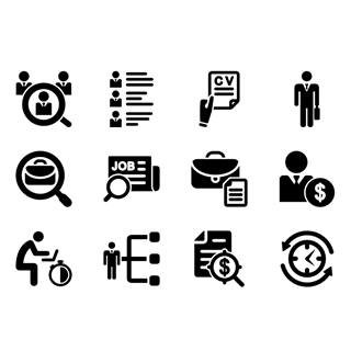 Job search icon packages