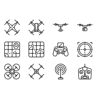 Quapcopter and Drones icon packages