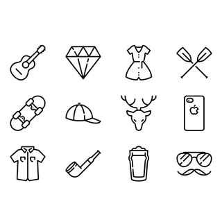 Hipster Style icon packages