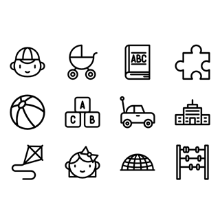 Kindergarten Collection icon packages