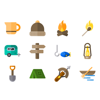 Hiking icon packages