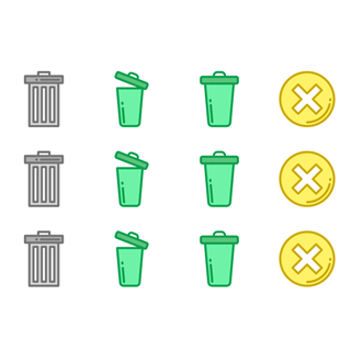 Trash icon packages