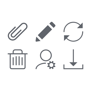 UI Actions icon packages